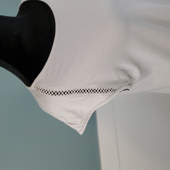 Banana Republic Light Dove Gray Top S - Picture 3 of 8